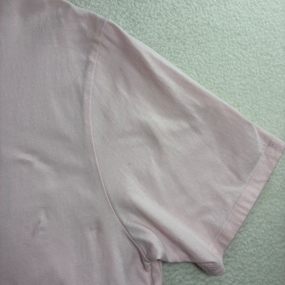 Vintage Guess T Shirt Mens Medium Pink Spellout American Tradition Originals Y2K - Picture 9 of 9